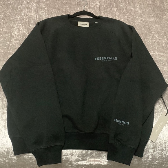 Fear of God Essentials Black Crewneck - Picture 2 of 10